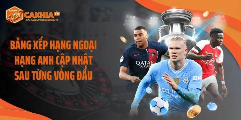 Bảng xếp hạng Ngoại Hạng Anh cập nhật sau từng vòng đấu