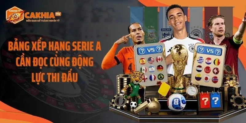 Bảng xếp hạng Serie A cần đọc cùng động lực thi đấu