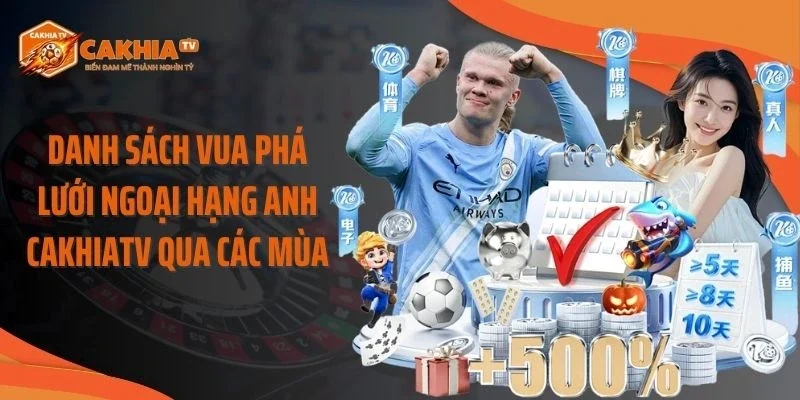 Danh Sách Vua Phá Lưới Ngoại Hạng Anh Cakhiatv Qua Các Mùa