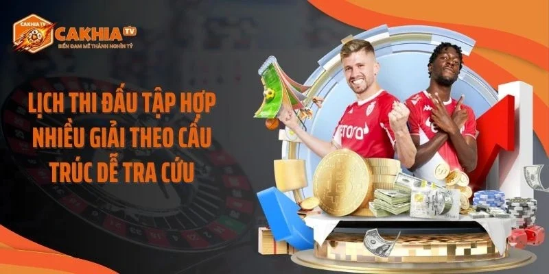Lịch thi đấu tập hợp nhiều giải theo cấu trúc dễ tra cứu