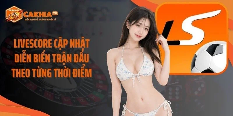 Livescore cập nhật diễn biến trận đấu theo từng thời điểm
